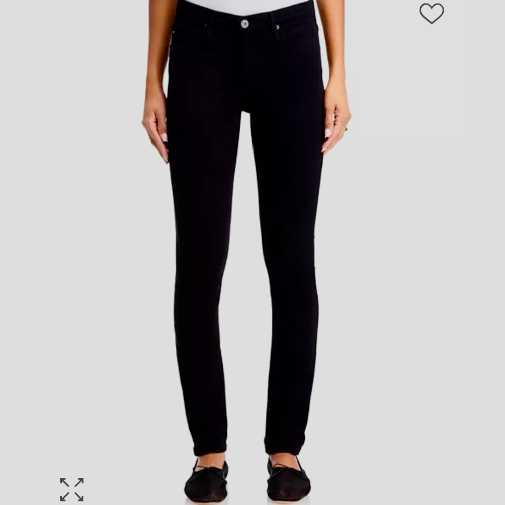 Ag Adriano Goldschmied The Prima Mid-Rise Cigarette Jeans in Very Black